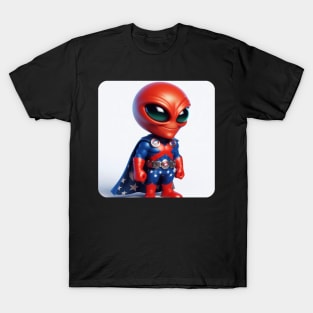 Martian Alien Caricature #9 T-Shirt